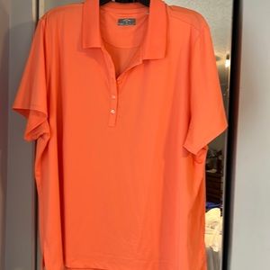 Callaway light orange golf polo shirt, 3X